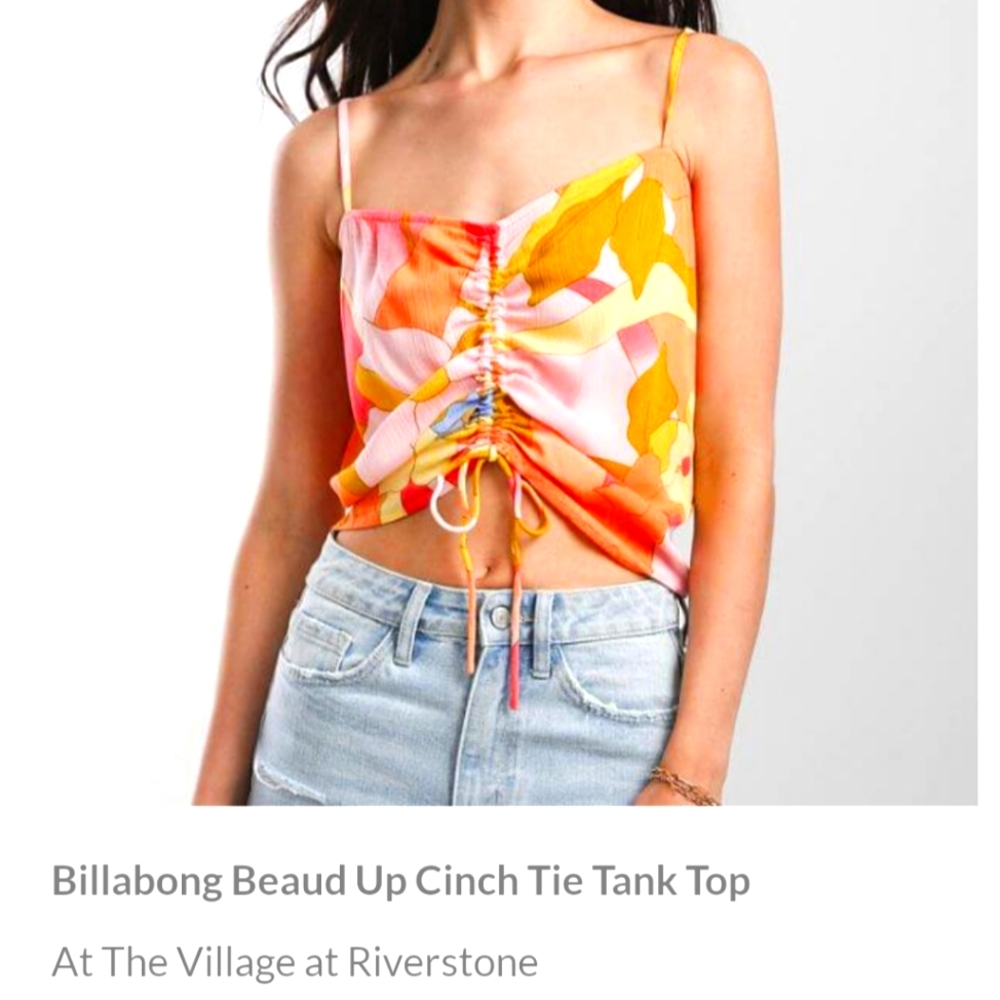Billabong tie front tank